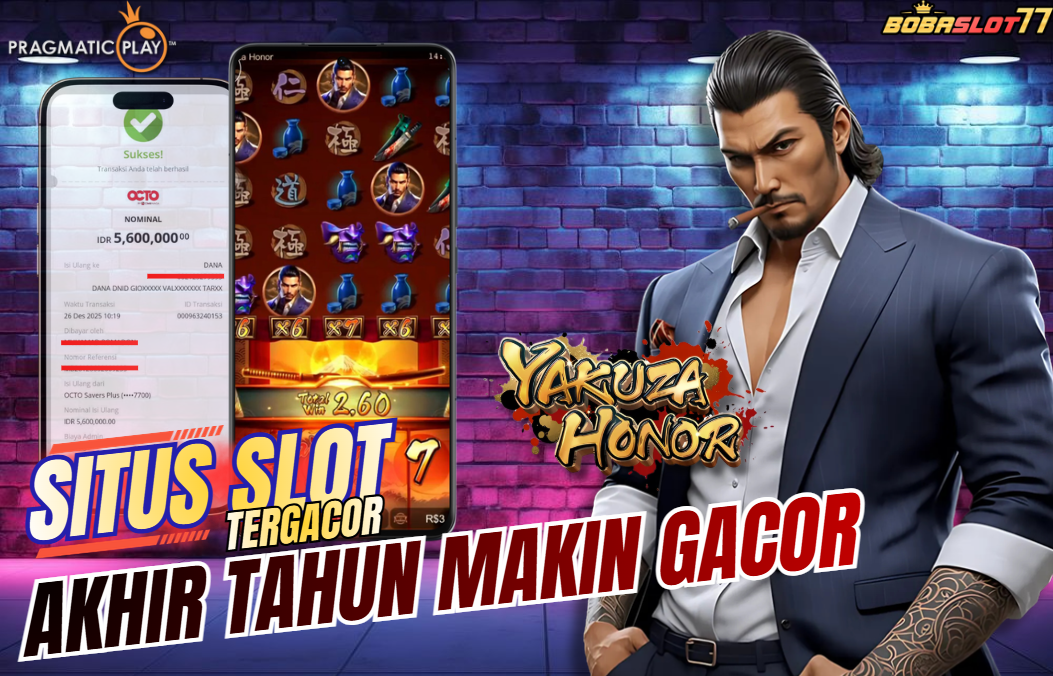 Selamat kepada user id : ma*****g1 Wede Rp 5.600.000  di Game YAKUZA HONOR PG SOFT Cair Gk Sampe 1 Menit! Menang Mudah di Bobaslot77